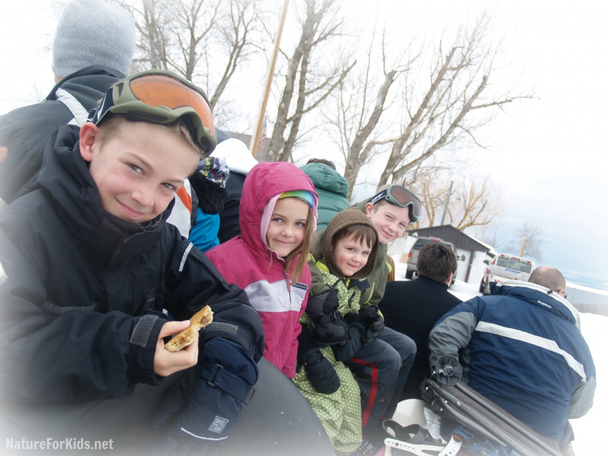 Old Fashioned Fun: Sleigh Ride, Sledding And A Campfire